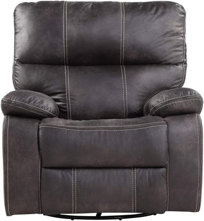 Wallace & Bay Hooper Swivel Recliner Glider, Dark Gray