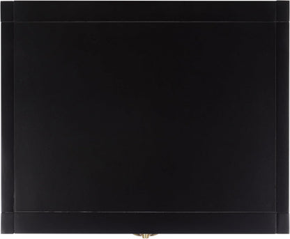 SAFAVIEH Furniture - Sadie 1-Drawer Nightstand - Black - Wood - Glam Gold Hardware Design - Ideal for Bedroom, 21" W x 17.2" D x 26" H - Fully Assembled (NST9201E)