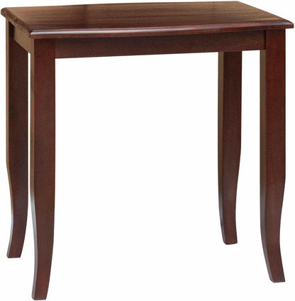 Nesting Side Tables 3 pcs Brown Solid Mahogany Wood | Space Saving Design, No Assembly Required, Easy Clean Surface, for Living Room or Bedroom