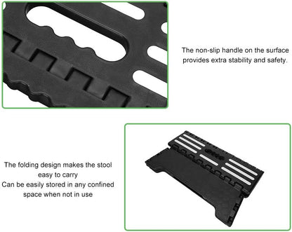 Generic Portable Folding Step Stool Nonslip for Elderly Assistant Lightweight Plastic 120KG Capacity 1 Unit