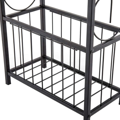 Side Table,Narrow End Table for Small Spaces,Snack Couch Table with Holder,Nightstand for Living Room,Bedroom,Office,Bathroom,Balcony (Coffee)