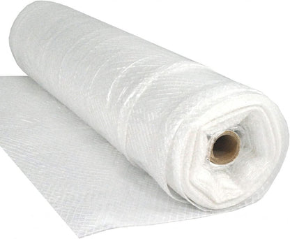Farm Plastic Supply - Dura Skrim String Reinforced Clear Plastic Sheeting - 6 Mil - (60' x 100') - Reinforced Poly Film Tear Resistant, Weatherproof, Vapor Barrier Polyethylene Roll for Construction
