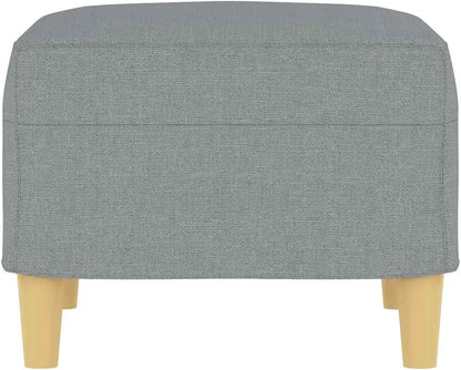 Cozy Fabric Footstool, 23.6x19.7x16.1 Inches, Durable and Breathable Fabric, Sturdy Plywood Frame, Stable Footrest for Sofa or Recliner, Compact Design for Living Room