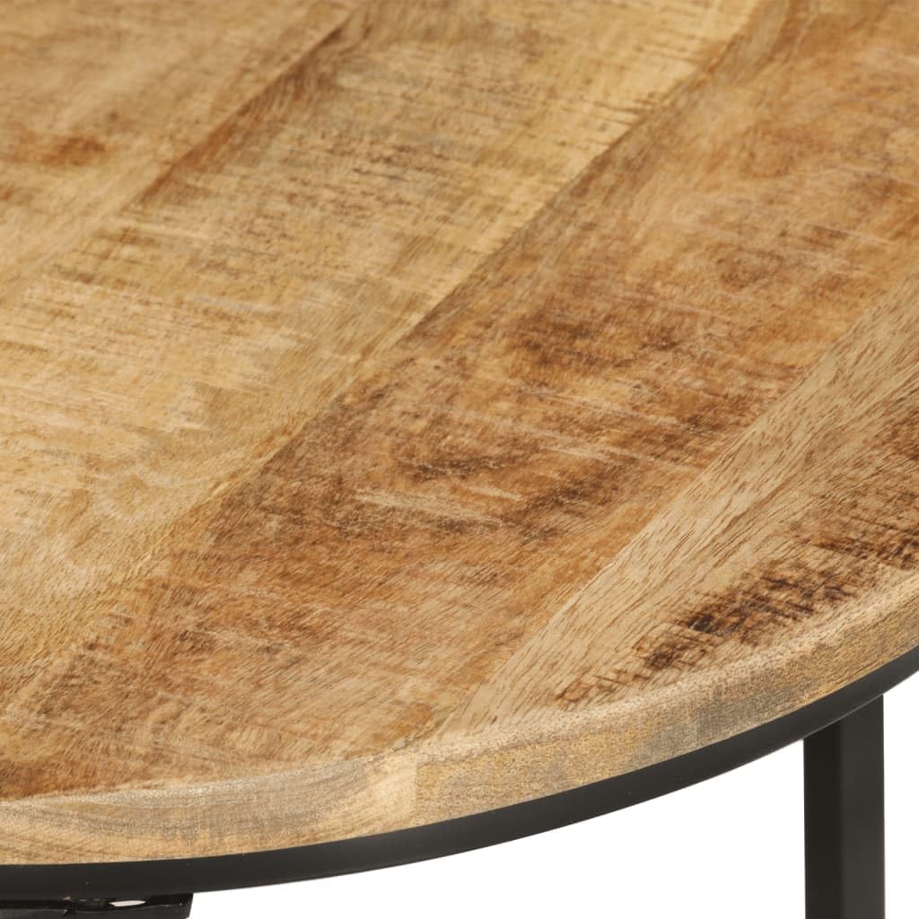 Nesting Tables 3 Pieces Solid Mango Wood | Space-Saving Design, Sturdy Tabletop, Versatile for Living Room, Bedroom, Office