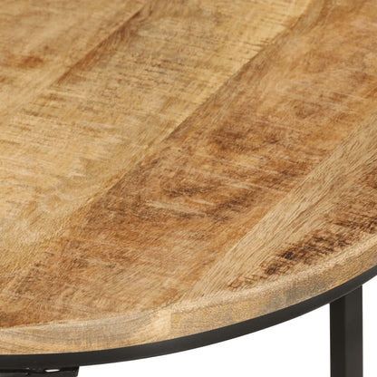 Nesting Tables 3 Pieces Solid Mango Wood | Space-Saving Design, Sturdy Tabletop, Versatile for Living Room, Bedroom, Office