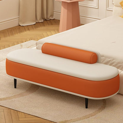 Modern Bedroom Bedside Bench Shoe Entrance Long Entry Cloakroom Sofa Entryway(Red,Large)