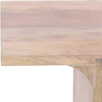 SAFAVIEH Home Collection - Wilfredo White Washed Solid Wood Accent Table, Scandinavian C-Shape Side Table, Fully Assembled (ACC3261A)