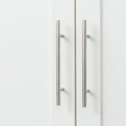 Kitchen Pantry Storage Cabinets, 70.87" Tall Pantry Cabinet with 2 Door and 3 Shelves, Farmhouse Kitchen Cabinets with Handles, Large Freestanding Storage Cabinet, White