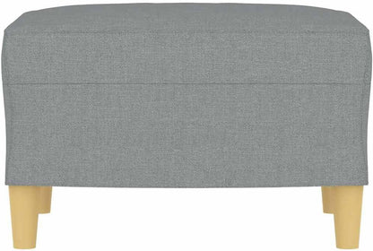 Cozy Fabric Footstool, 23.6x19.7x16.1 Inches, Durable and Breathable Fabric, Sturdy Plywood Frame, Stable Footrest for Sofa or Recliner, Compact Design for Living Room