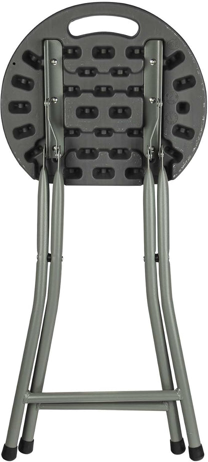 WERKA PRO Grey Folding Stool Height 46 cm