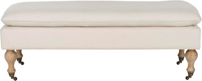 Safavieh Hudson Collection Hampton Pillowtop Bench, Creme
