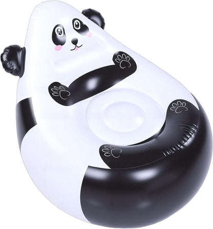 Zopsc Cute Panda Animal Shaped Inflatable Chair, Lightweight Portable Seat for Outdoor, Indoor Use