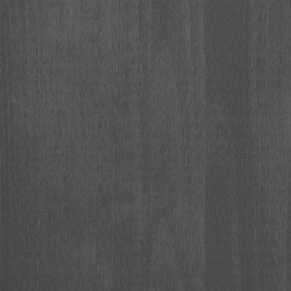 Dark Grey Solid Pine Wood Medium Sideboard with 5 Drawers, Modern Storage Cabinet for Living Room Dining Area Hallway, Sturdy Construction Wall Mountable, Ample Storage Space