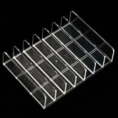 Pmsanzay DVD Storage Box - Clear Acrylic - Stackable DVD and CD Holder, CD Display Rack CD Organizer Stand - Holds up to 14 Standard CD Cases for Media Shelf Storage and Organization - No DVD