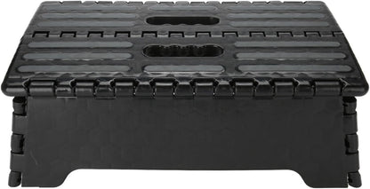Folding Step Stool, The Lightweight Step Stool, Portable Folding Step Stool Black Step Ladder for Adults Seniors at Home, Kitchen, Bathroom, Bedroom, Closet