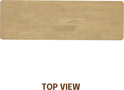 NTC Mingle 47-Inch Console Table, Modern Solid Wood Entryway Table with Hidden Drawer, Waterproof & Heat Resistant, Narrow Table for Hallway, Living Room & Foyer, Sand