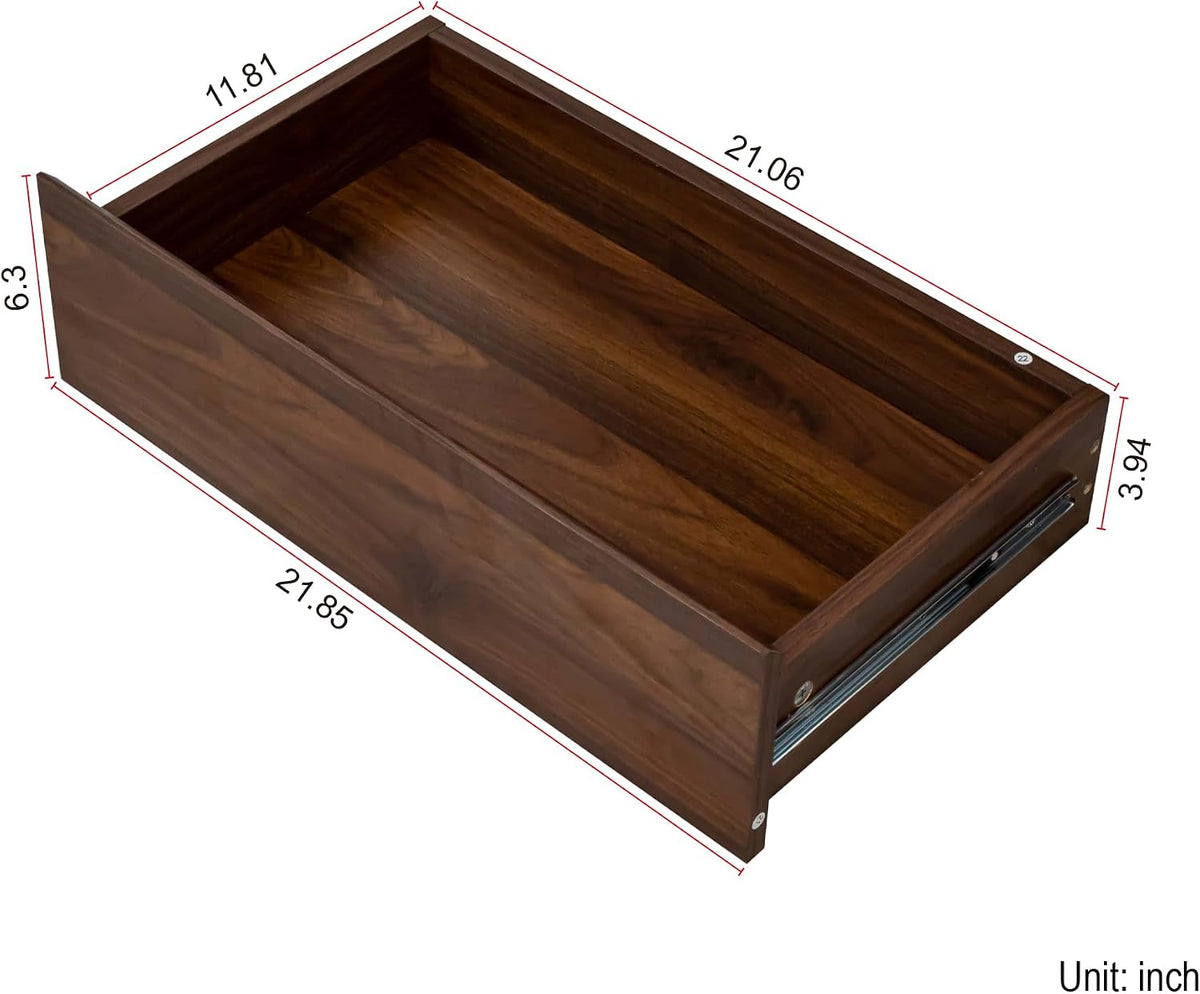 63" W Large Kitchen Hutch Cabinet,Freestanding Pantry Cabinets Storage Kitchen Cupboard with 4 Doors,4 Drawers and Microwave Shelf,Walnut
