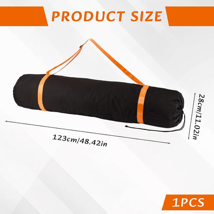 48" x 11" Large Camping Chair Storage Bag, 600D Oxford Cloth Chair Replacement Bag with Adjustable Shoulder Straps, Heavy Duty Carry Sack for Lawn Fishing Hammock Tent Yoga Mat