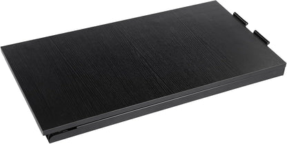 Wall Mounted Folding Table, Solid Wood Multi-Layer Fold Down Desk 132lbs Load-Bearing, Space-Saving for Kitchen, Home Office & Small Spaces (Black)