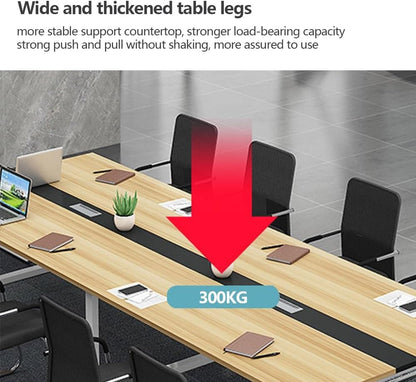 Generic Modern Office Conference Table, 63"L*31.5"W*29.1H/160*80*74cm, Wood, 6 Seater, Contemporary Style, Indoor/Outdoor Use