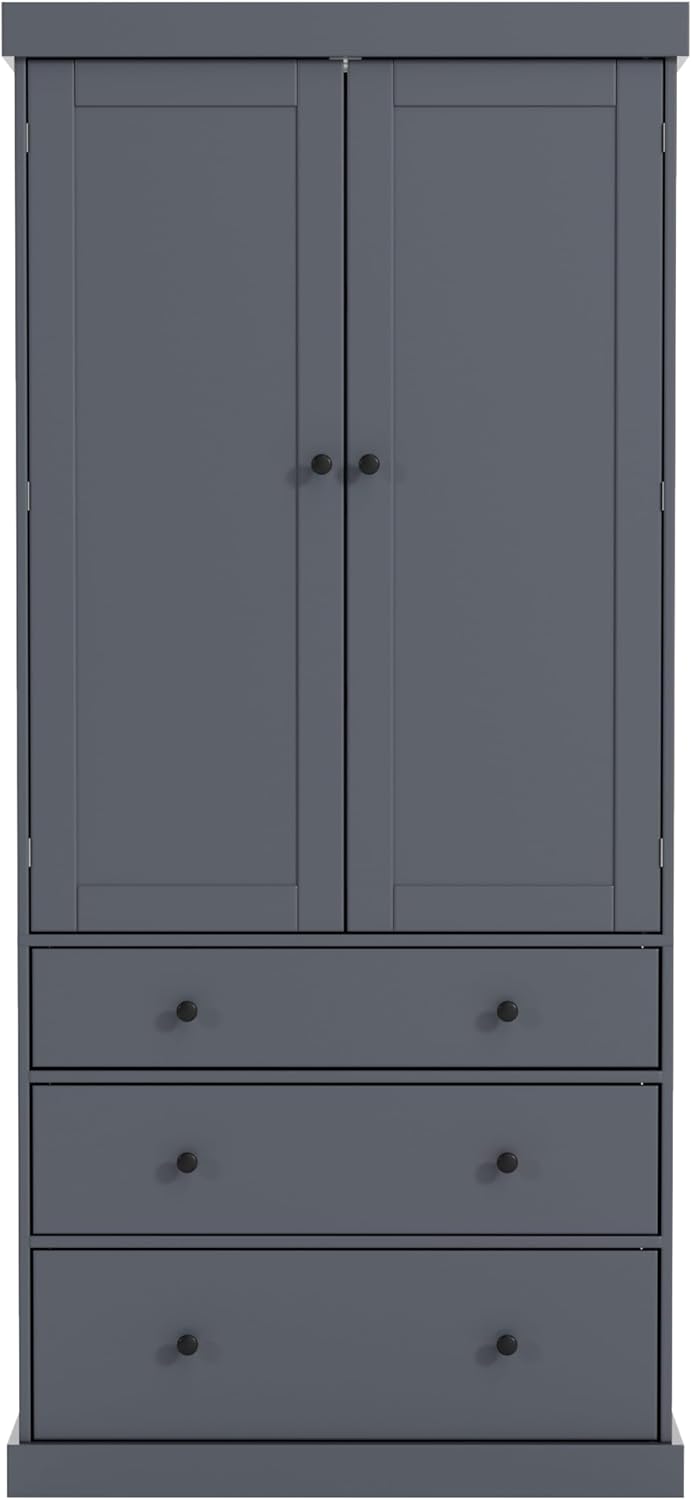 Kitchen Pantry Cabinet with Adjustable Shelves, 77 in | MDF, 4 doors, 8 door shelves, 3 adjustable shelves, slide-out compartments, kitchen pantry, 35 W x 17.7 D x 77 H in