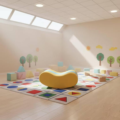 Rocking Boat Soft Rocker Cushioned for Kindergarten