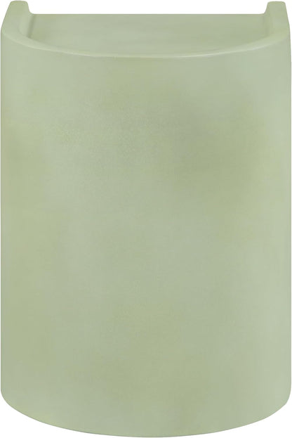 Meridian Furniture 646Green-ET Avenda Collection Art Deco End Table with Finished Concrete that can be Used for Indoors or Outdoors, 14.25" W x 14.25" D x 18.75" H