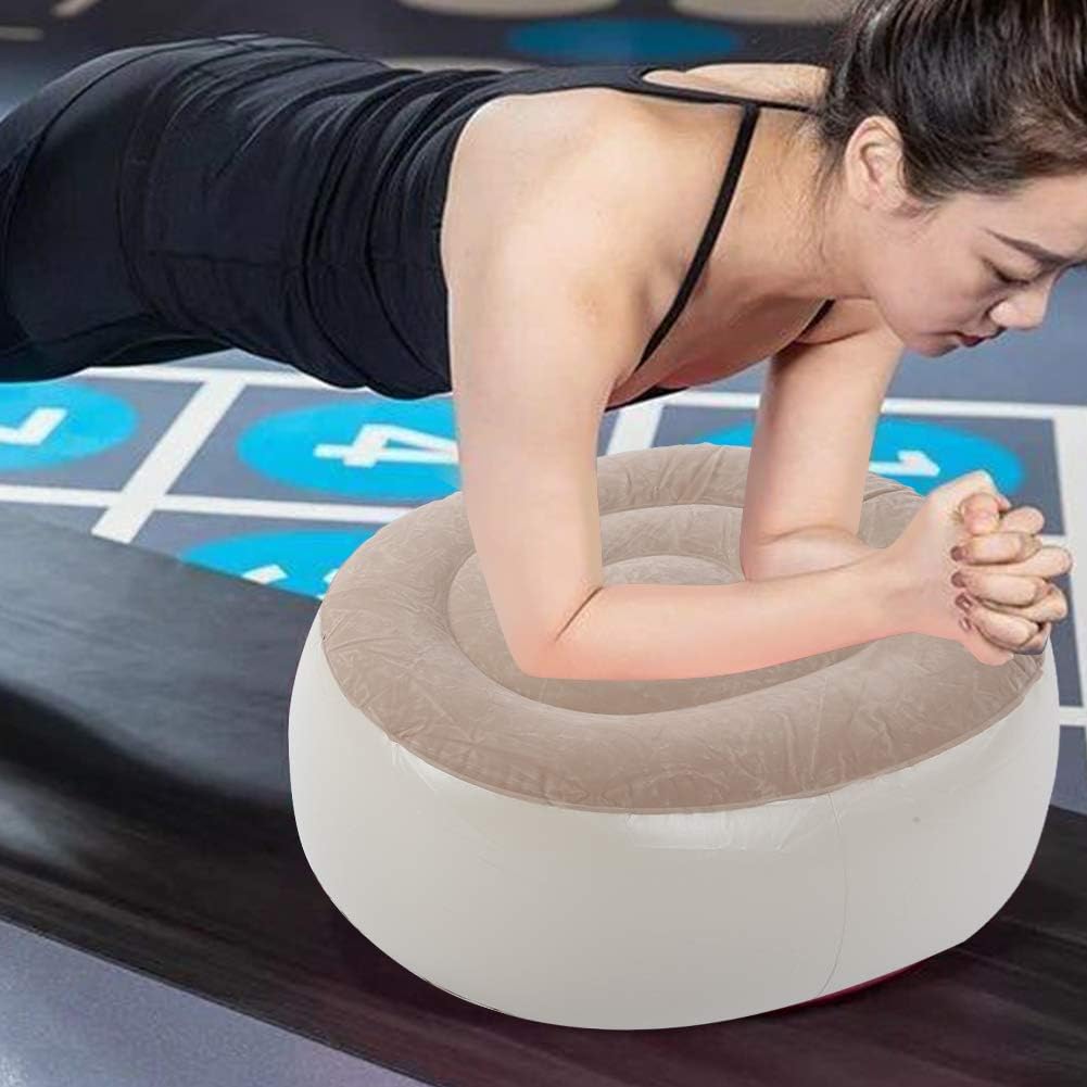Inflatable Foot Stool PVC Air Inflatable Stool Ottoman Chair for Dorm or Outdoor Camping or Sports