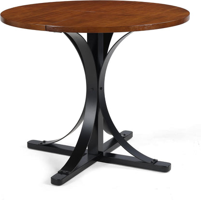 Need 36 Inch Round Dining Table for 2-4 People, Small Circle Kitchen Table, Space Saving Kitchen Dining Table for Dining Room, Kitchen, Apartment, Rubber Wood Tabletop, 220LBS Capacity