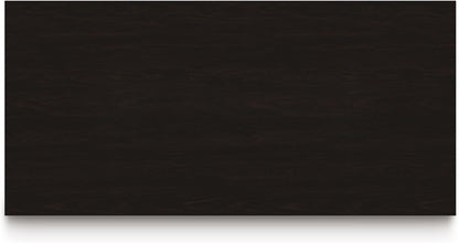 Signature Design by Ashley Neymorton Modern Counter Height Dining Table with Trestle Base, Thick Top Profile, Mango Veneer, Dark Brown Finish, Seats 4
