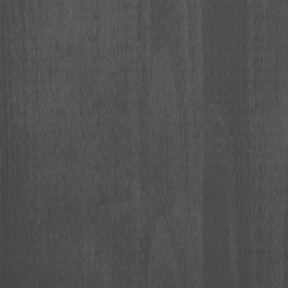 Dark Grey Solid Pine Wood Sideboard with MDF Large Storage, Rustic Style Furniture for Living Room Dining Area, 2 Doors and Built-in Shelves Organizer
