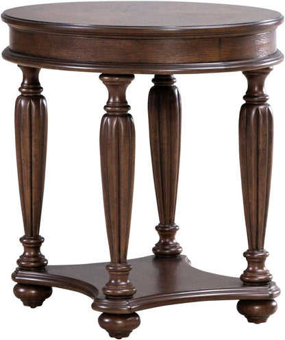 Liberty Furniture Allington Oval End Table for Living Room - Satin Sienna