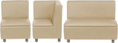 FDP Kid Comfort Collective Modular L-Shaped Seating, 3-Piece Set - Sand