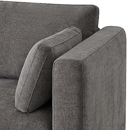 CHITA Oversized Modular Sectional Fabric Sofa Set, Extra Large U Shaped Couch with Reversible Chaise, 146 inch Width, 6 Seat Modular Sofa with Storage Ottamans, Grey | Oversized Modular Sectional Sofa Set, FSC Certified, U Shaped Couch, with Reversible