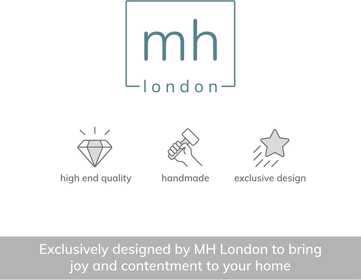 MH London Side Table - Crawford Wooden Modern C Shaped End Table - Exclusively Designed Hand Crafted Tables - End Table for Living Room, Bedroom Bedside Tables and Office