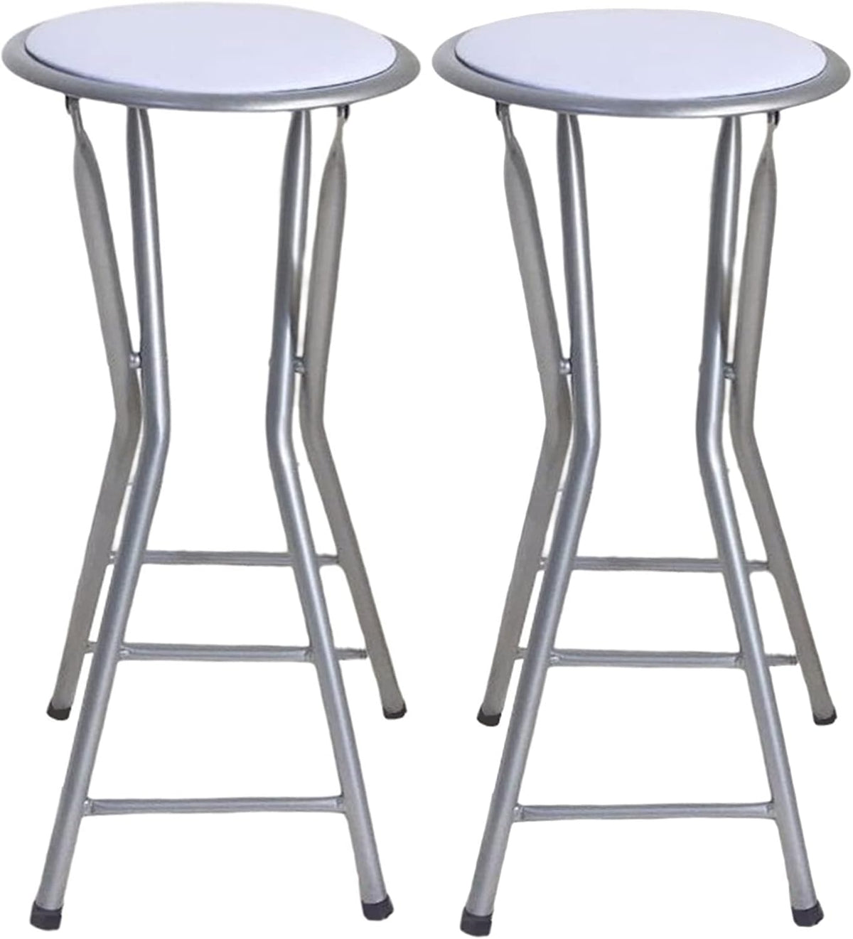 28inch/70cm Counter Height Bar Stool,Backless Folding Chair with 300lbs Capacity,Portable Folding Stool for Home Kitchen Party