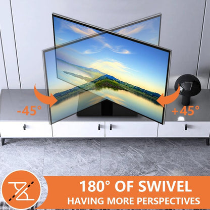 KKTONER Universal TV Stand Base for 13 inch to 43 inch LED TV Table Top TV Mount Stand with Swivel Height Adjustable Hold up 77LBs