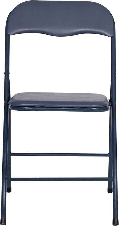 Flash Furniture Madison 5-Piece Folding Card Table and Chair Set, Navy | Portable, Indoor/Outdoor, Event Table and Chairs