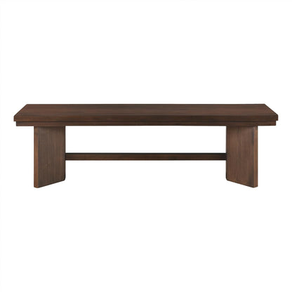 Lexicon Dining Bench for Dining Room Table, 59" Wood Bench for Home and Kitchen, Indoor Wooden Bench for Dining Room, Kitchen Bench, Living Room Bench, Easy Assembly, Walnut