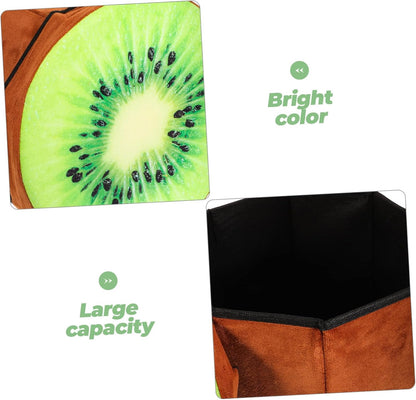 COLLBATH Fruit Stool Box Storage Folding Seat for Living Room Bedroom Boys and Girls' Room Fruit Stool