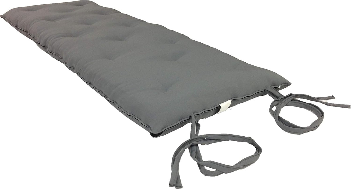 D&D Futon Furniture Cotton/Foam/Polyester Queen Size Traditional Japanese Floor Rolling Futon Mattresses 3x60x80, Gray