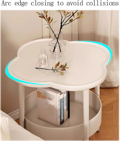 Sofa Side Table, Small Living Room Table, Tea Cabinet, Bedside Table for Small Coffee House (Color : Black)