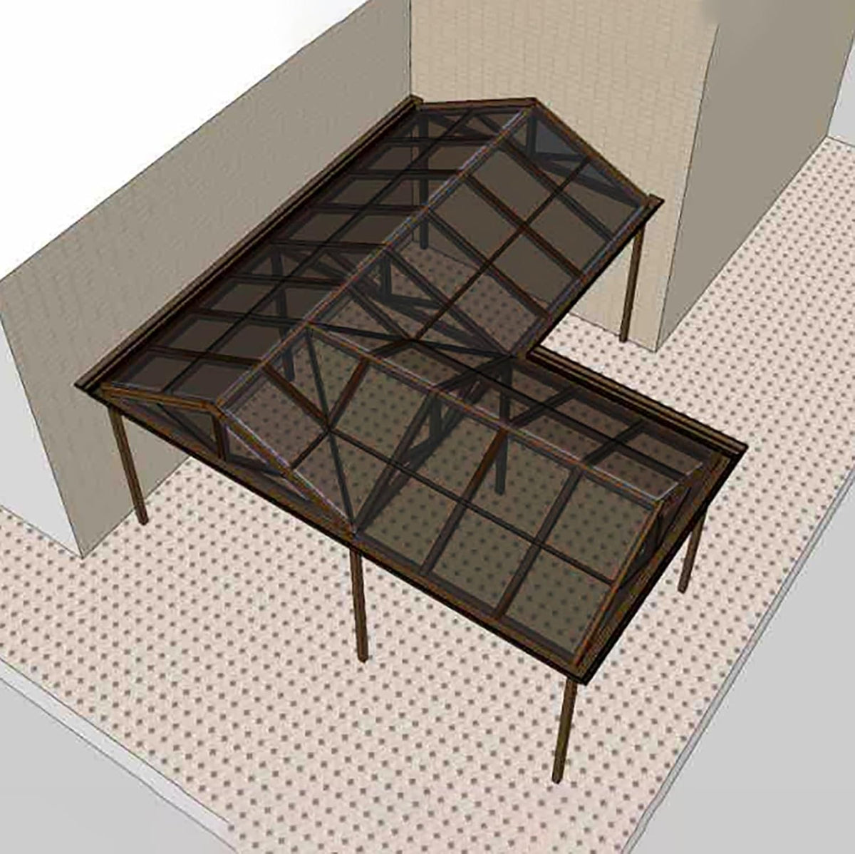 Greenhouse Panels Daylighting Roof Panels Transparent Greenhouse Panel Easy to Bend and Cut for Outdoor Gardens Greenhouses.(Brown,5.1x3.3ft)