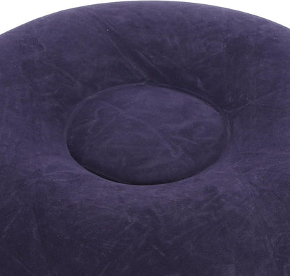 Round Footrest Stool, IndoorOutdoor Camping Outdoor Mattress Inflatable Ottoman for Camping Backyard Patio Garden Home