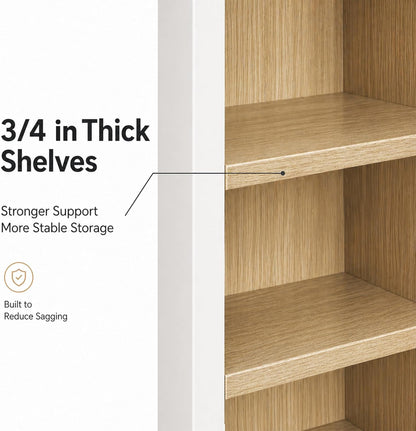 30" W x 30" H x 12" D Kitchen Wall Cabinet, White Shaker RTA Double Door Hanging Storage with Soft Close Hinges, Premium HDF & Plywood Built-in Cabinetry for Laundry Room, Bathroom & Pantry