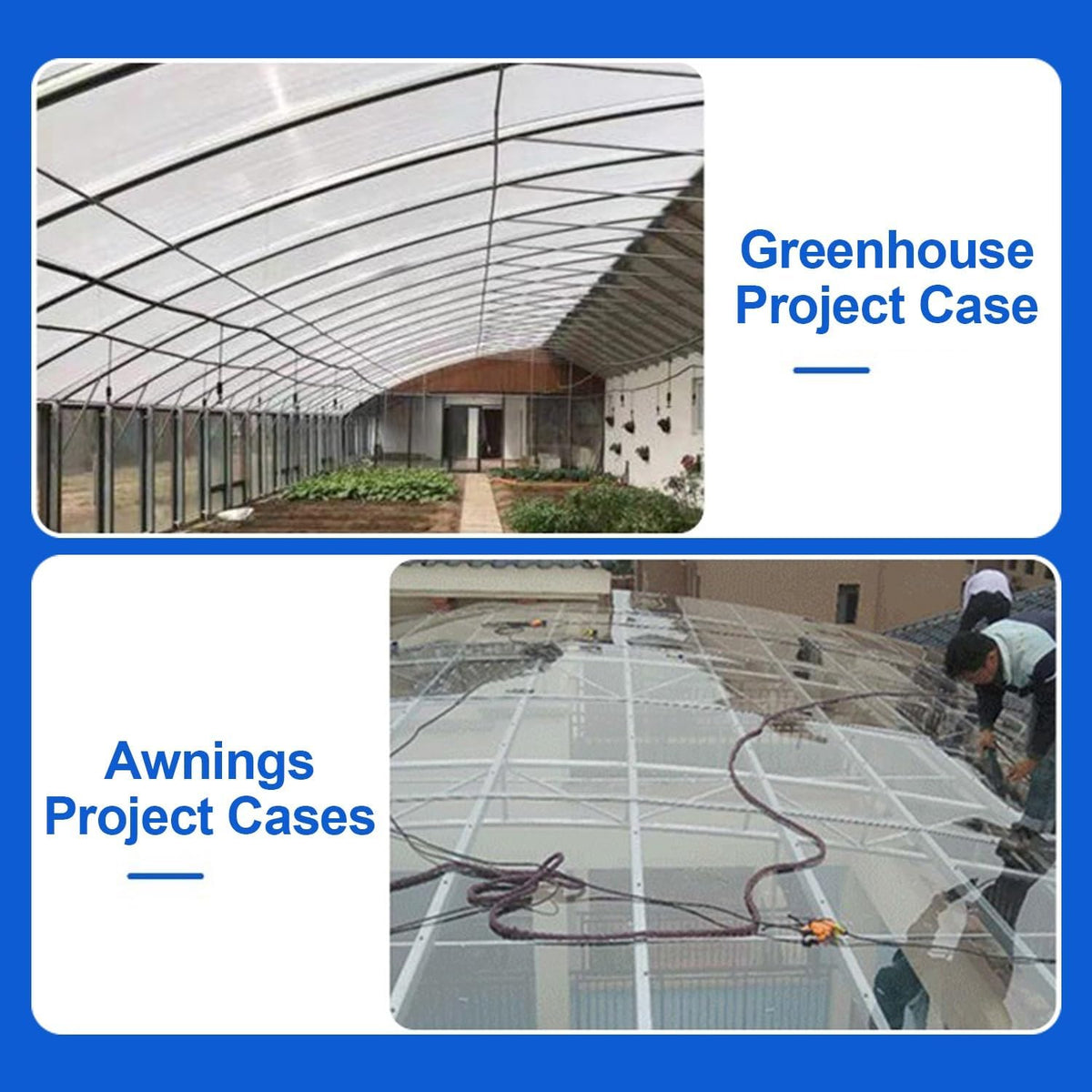 Greenhouse Panels Daylighting Roof Panels Transparent Greenhouse Panel Easy to Bend and Cut for Outdoor Gardens Greenhouses.(Smoky Gray,3.3x19.7ft)