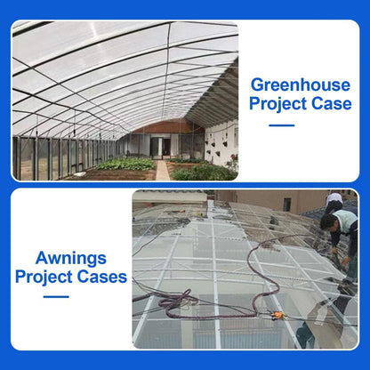 Greenhouse Panels Daylighting Roof Panels Transparent Greenhouse Panel Easy to Bend and Cut for Outdoor Gardens Greenhouses.(Brown,4x19.7ft)