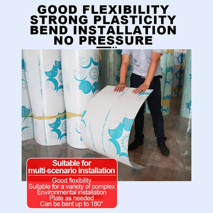 Daylighting Roof Panels Outdoor Sunshade Canopy Panels Greenhouse Panels Not Easy to Deform Easy to Assemble for Outdoor Shed Panels.(Blue,2x6.6ft)