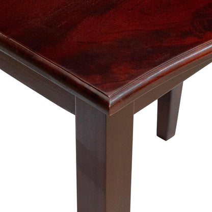 Nesting Side Tables 3 pcs Brown Solid Mahogany Wood | Space Saving Design, No Assembly Required, Easy Clean Surface, for Living Room or Bedroom