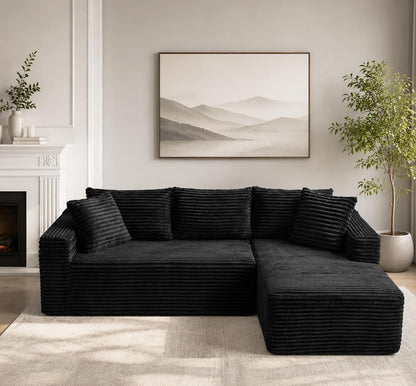 96" Cloud Sectional Couches with Chaise for Living Room